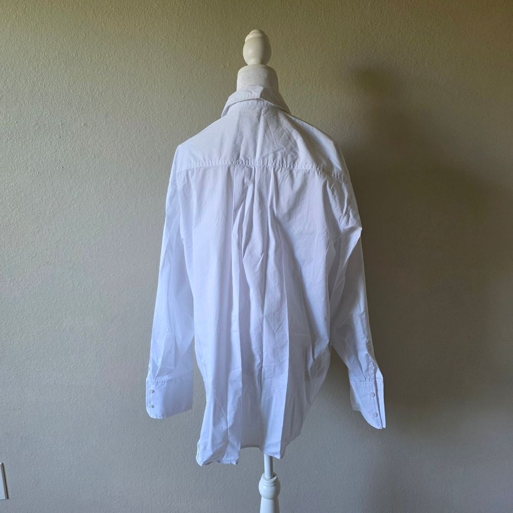 Good American The Good Shirt White Long Sleeve Button Down Shirt Size 3 - Picture 3 of 6